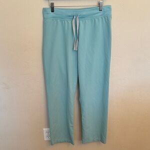 Figs Small Petite Livingston Scrub Pants in Sea Glass
